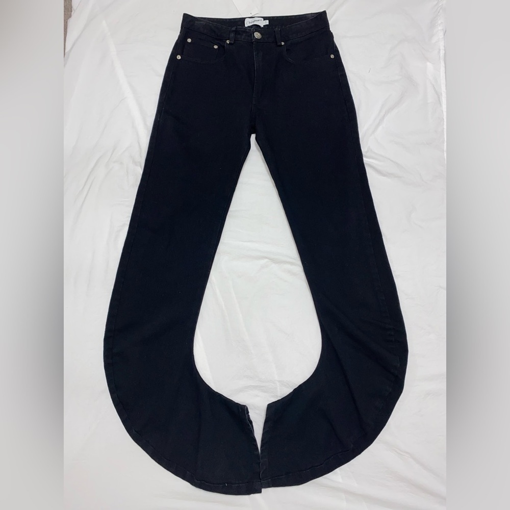 VAQUERA NYC designer black scrunch pants / jeans women’s size 27 - Picture 9 of 14